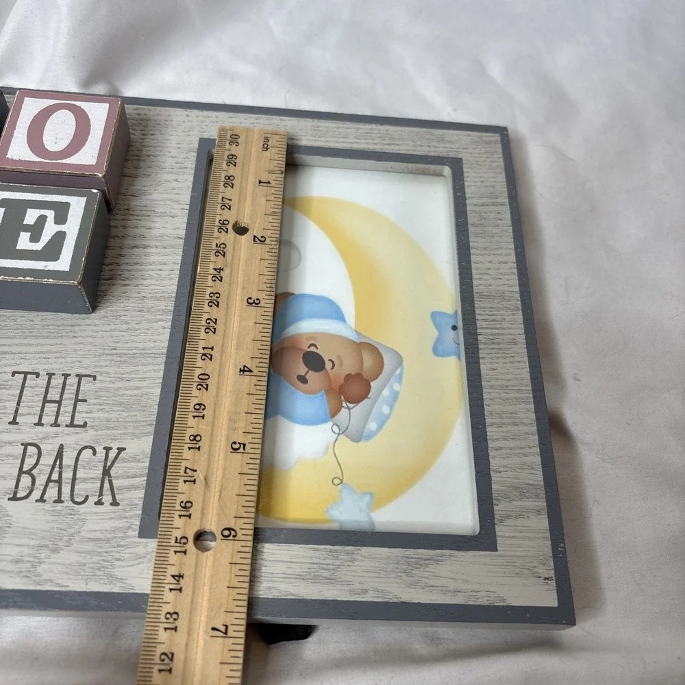 Love You To The‎ Moon And Back Baby Nursery Picture Frame 4x6